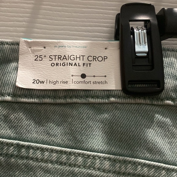 Maurices Womens 25” Straight Crop Jeans Size 20WHigh Rise Comfort Stretch. - Picture 7 of 8